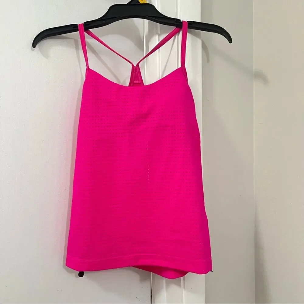 Nike  Swim 2 Piece Set - Pink Layered Tankini and Black Bottoms